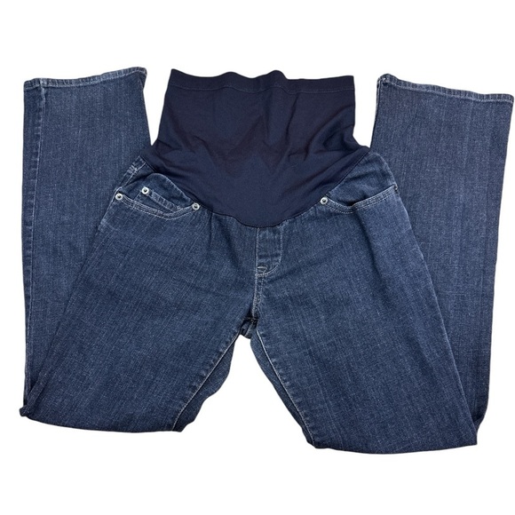 Liz Lange For Target Maternity Cotton Over The Bump Five Pocket Jeans Size 2 - Picture 1 of 7